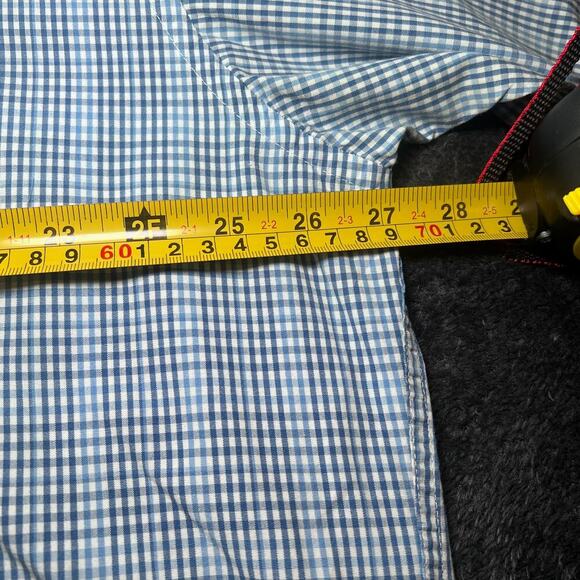 ✨Pendleton Button Down Shirt XXL Blue Gingham Wrinkle Resistant 100% Cotton - Picture 6 of 6